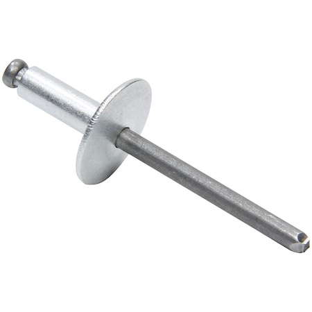 Allstar Performance 0.25-0.38 in. Grip Large Head Aluminum Rivet; Silver, 250PK ALL18143